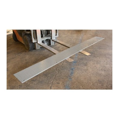 Bluff Mfg Approach Plate Installation For Edge of Dock Levelers, 12"L x 120"W, Gray EPAP12